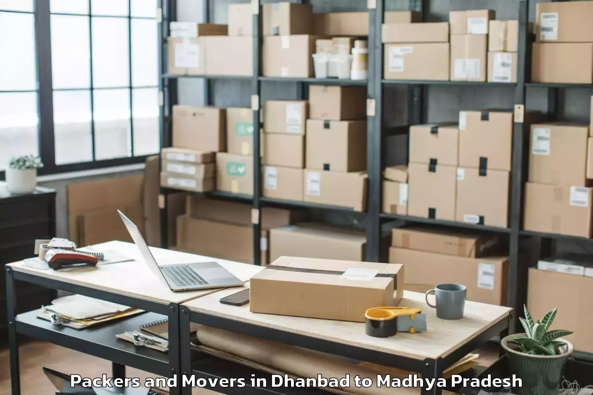 Professional Dhanbad to Jawaharlal Nehru Krishi Vishwa Packers And Movers